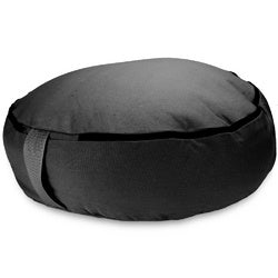 Black 18" Round Zafu Meditation Cushion - life of kuhl @HOME