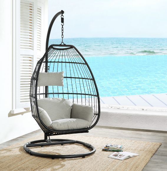 Hanging Patio Chair with Stand - life of kuhl @HOME