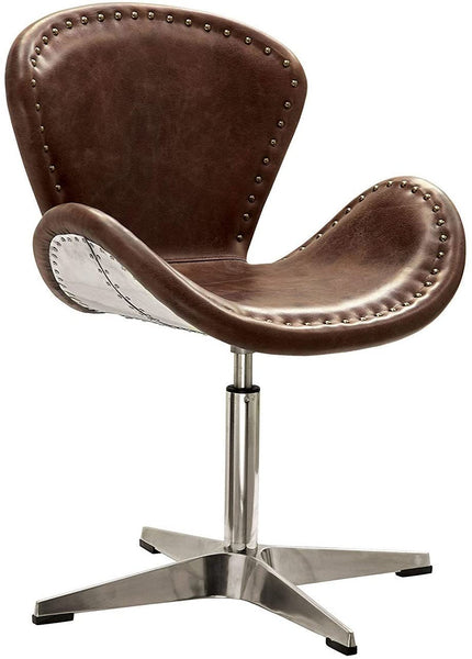 ACME Brancaster Accent Chair Brown Leather