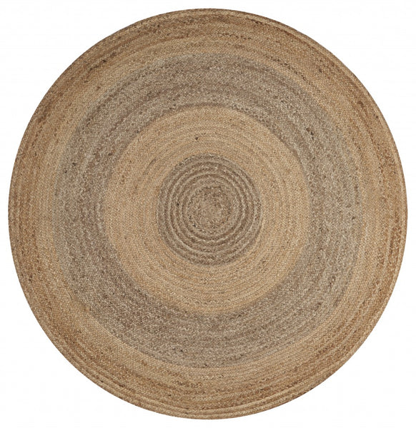 Two Toned Natural Jute Area Rug - life of kuhl @HOME