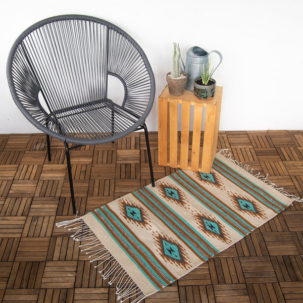 Bizalú Eyes Native Wool Rug - life of kuhl @HOME